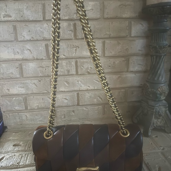 Coach Patchwork Leather Shoulder Bag - Picture 6 of 16